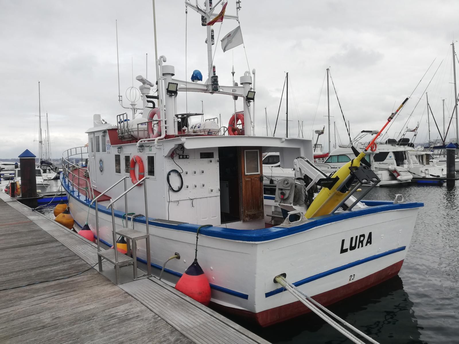 Planeador submarino de Plocan que monitoriza las aguas de A Coruña