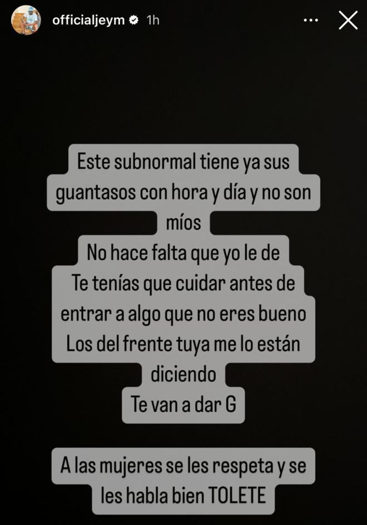 Publicación de Jesé Rodríguez en sus redes sociales