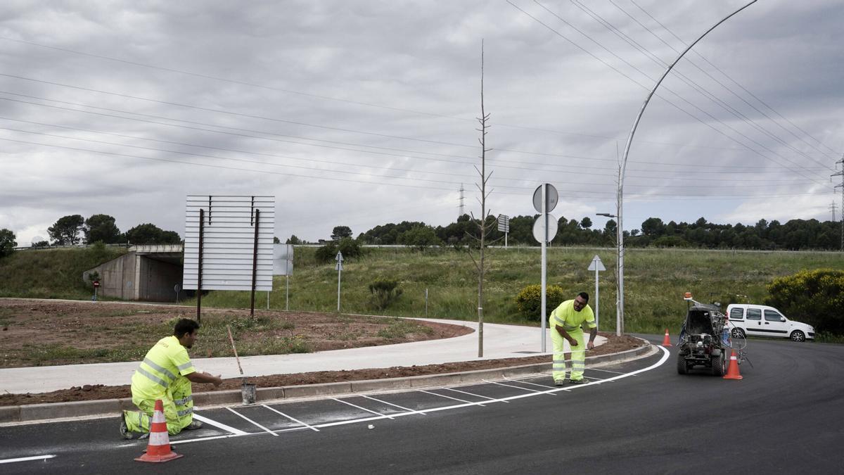 El polígon del Pont Nou II de Manresa encara la recta final després de dos anys d'obres