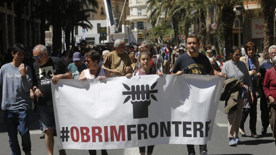 Marcha cívica contra el racismo celebrada en València a principios de este mes.