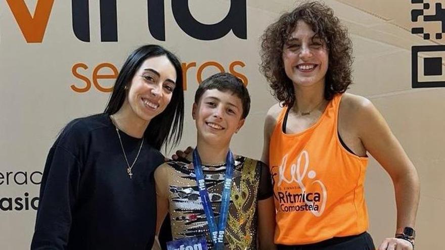 Iván Gutiérrez, del Rítmica Compostela, tercero en el Campeonato de España