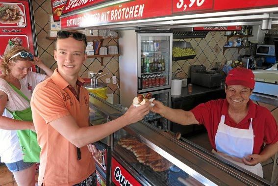 So läuft das Bratwurstgeschäft auf der Insel.