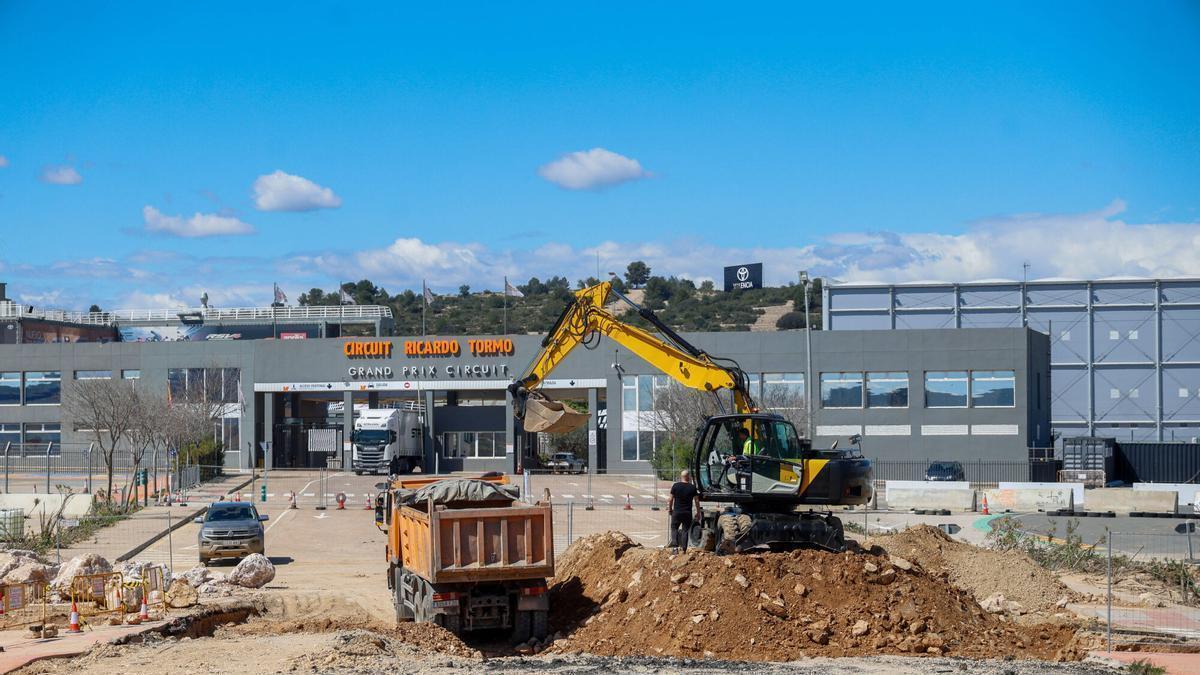 Obras de la primera fase (2025) acometidas en el Ricardo Tormo de Cheste