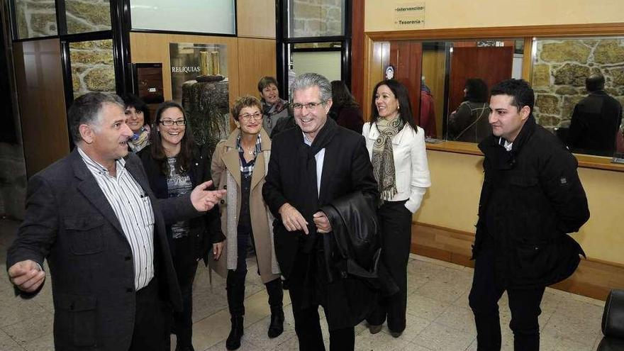 Visita de la delegación francesa en el consitorio silledense. // Bernabé/Javier Lalín