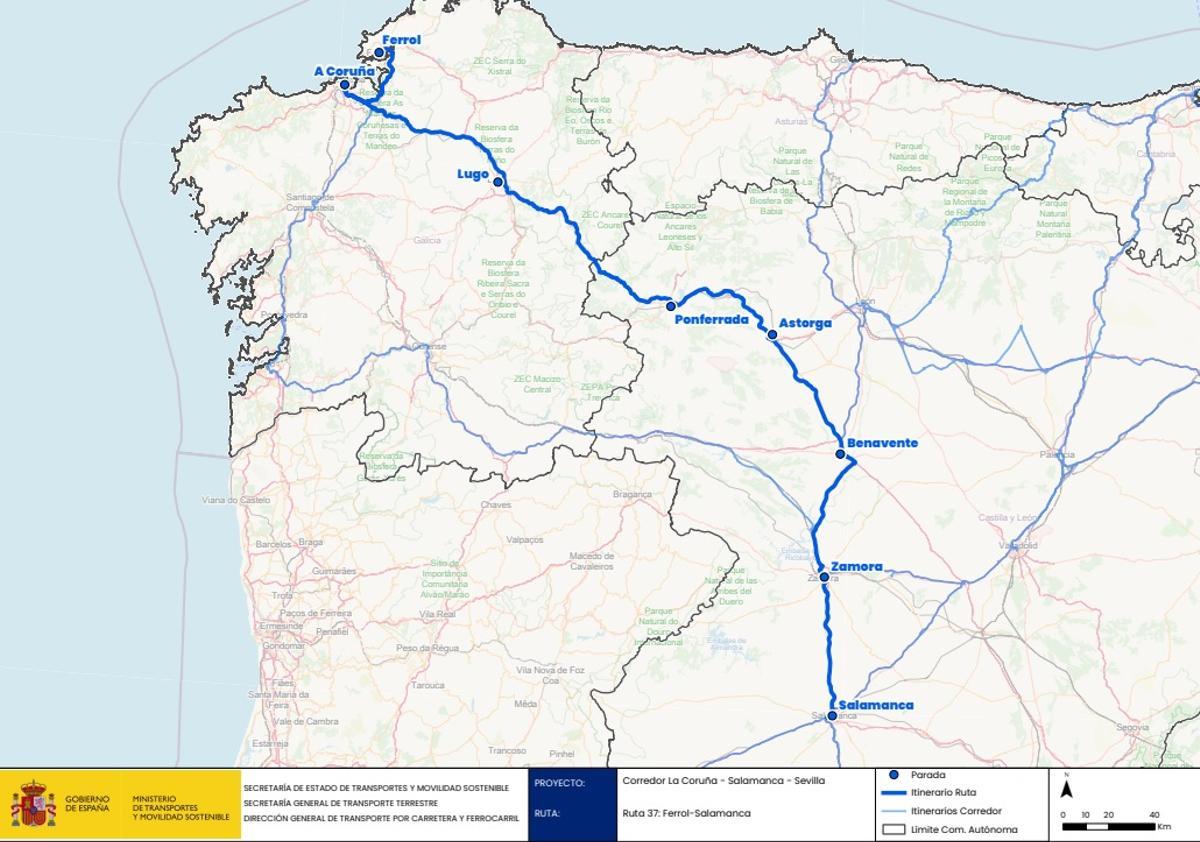 Ruta Ferrol-Salamanca