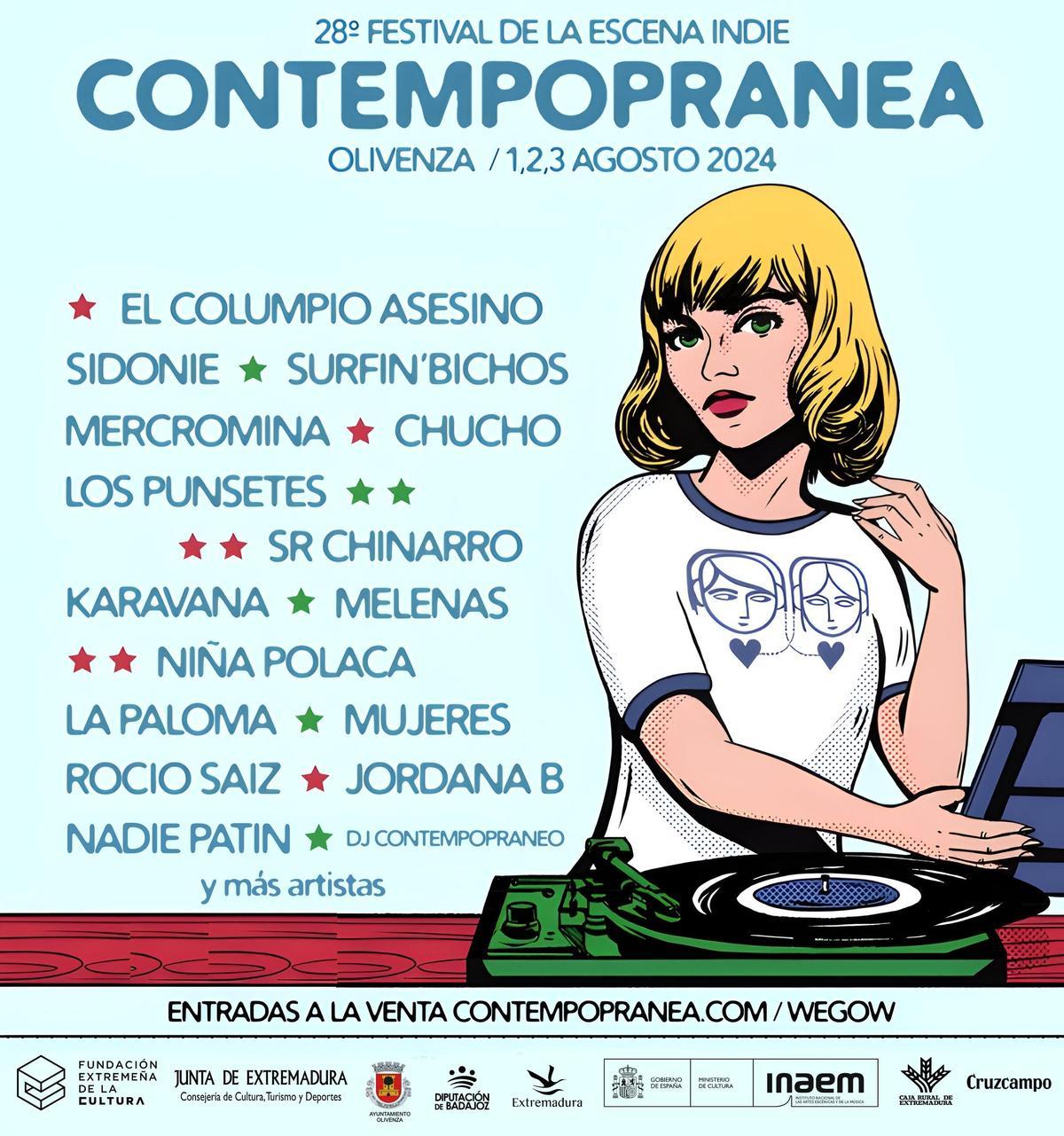 Cartel de Contemporanea 2024.