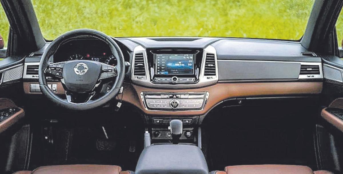 Interior del SsangYong Musso