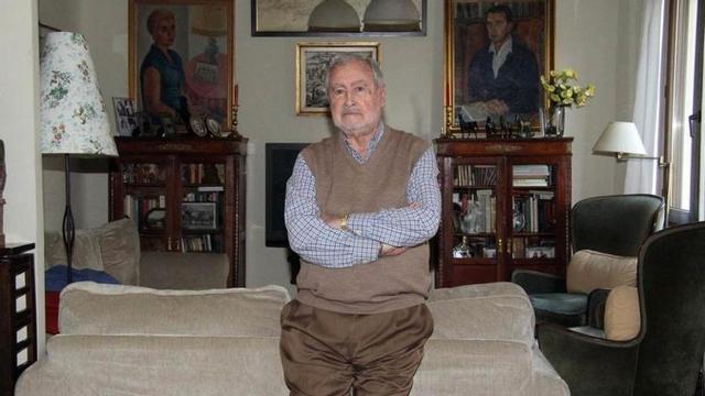 Gonzalo Cerezo, en su domicilio de Madrid, en 2014.