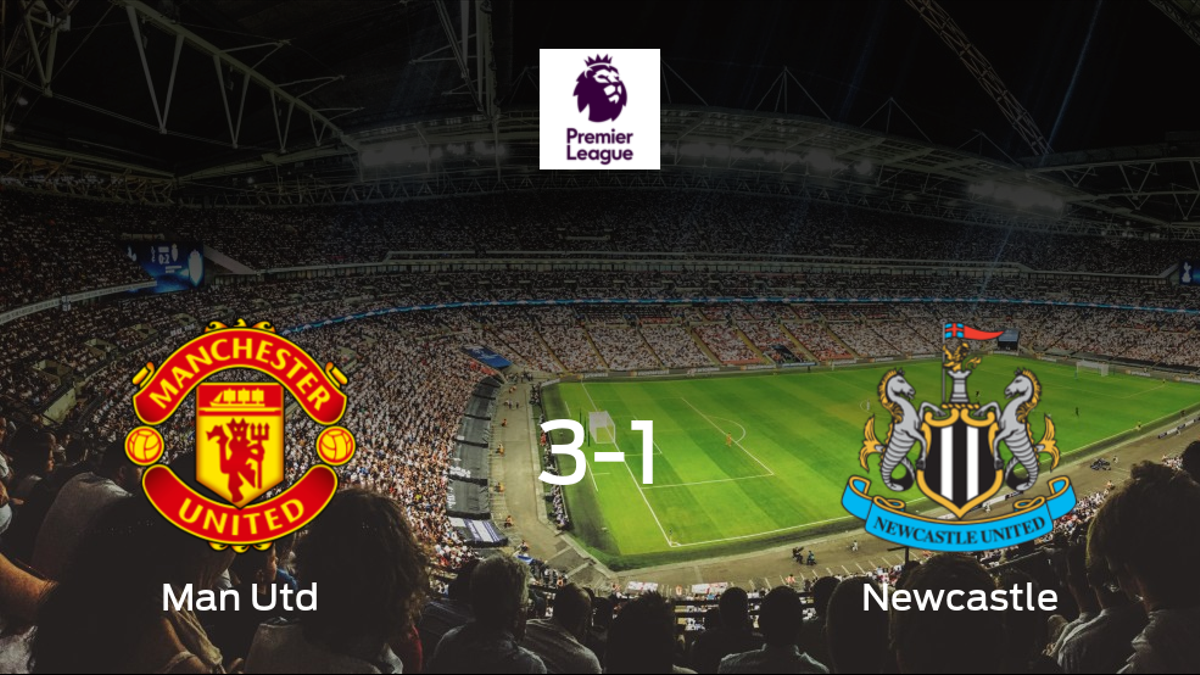 El Manchester United vence 3-1 en casa al Newcastle United