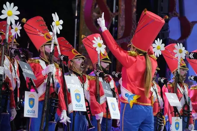 Chismosos, durante su actuación en la Primera Fase del Concurso de Murgas de Las Palmas de Gran Canaria 2022