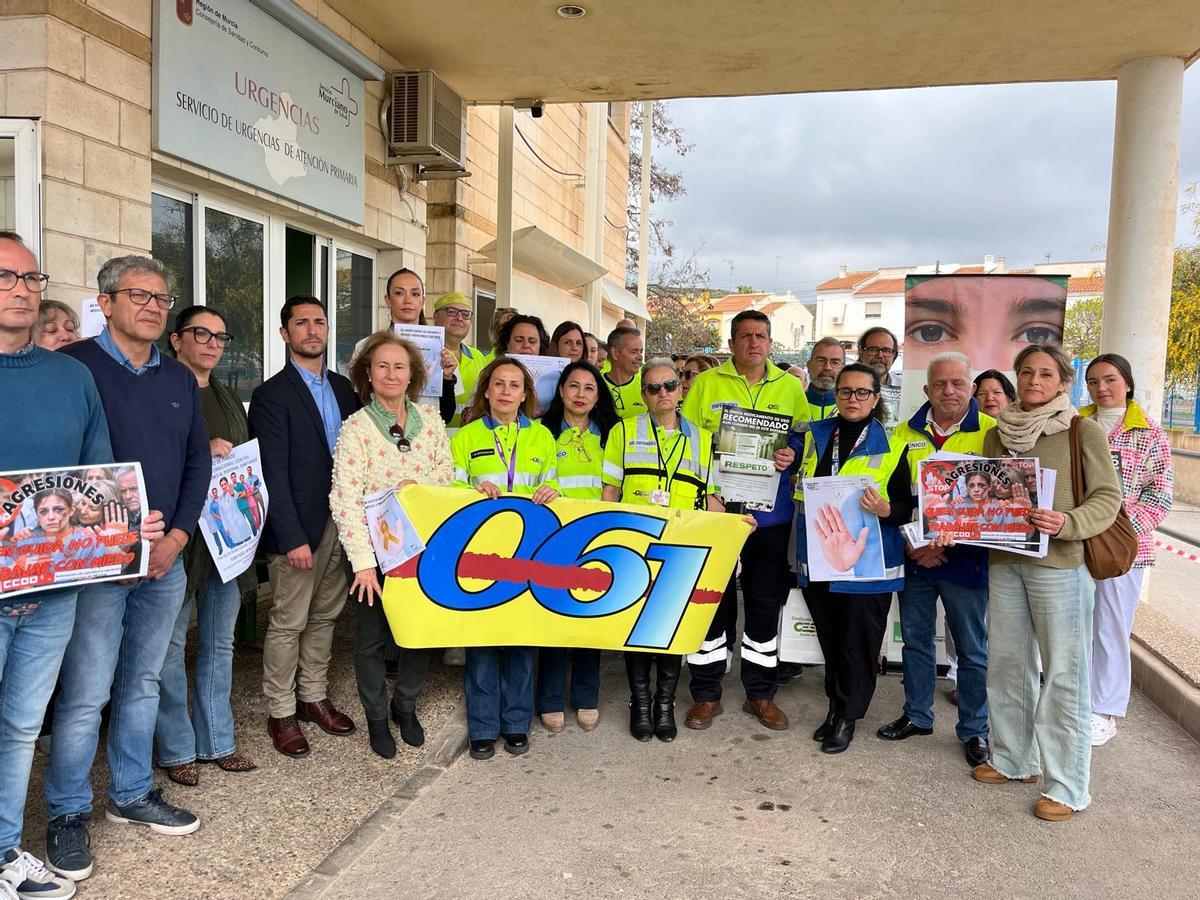 Concentración contra las agresiones este jueves en el SUAP de Águilas.
