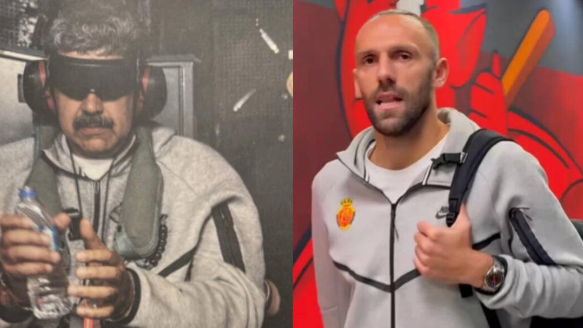 Nicolás Maduro i el jugador del Mallorca Vedat Muriqi amb el mateix xandall.