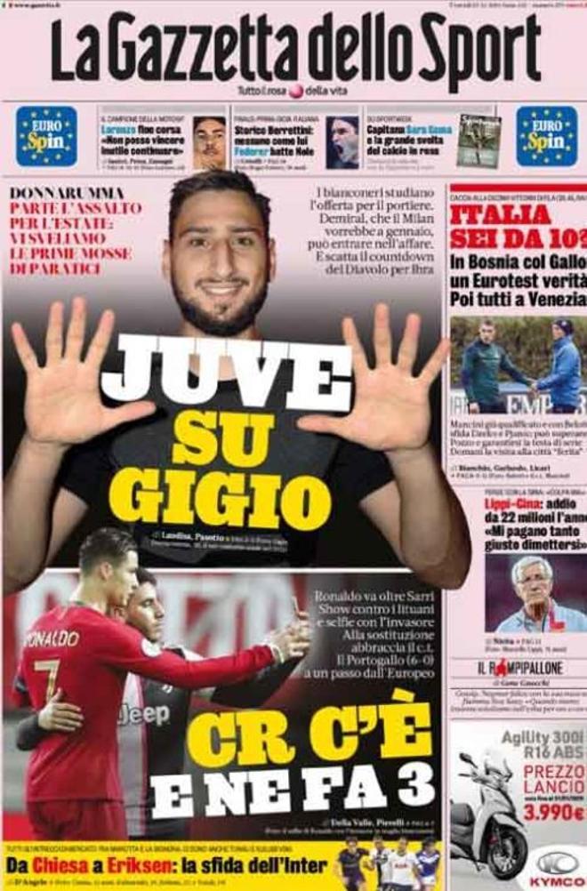 Las portadas del día en la prensa deportiva