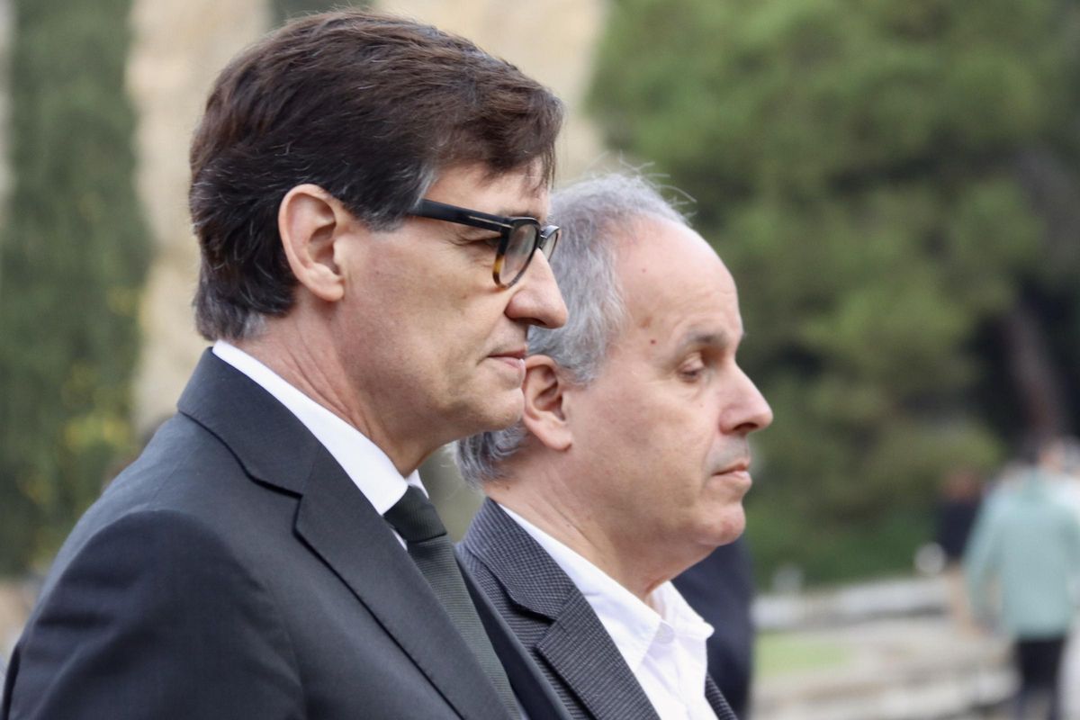 El president de la Generalitat, Salvador Illa, en el homenaje a Lluís Companys. El president de la Generalitat, Salvador Illa, en el homenaje a Lluís Companys.