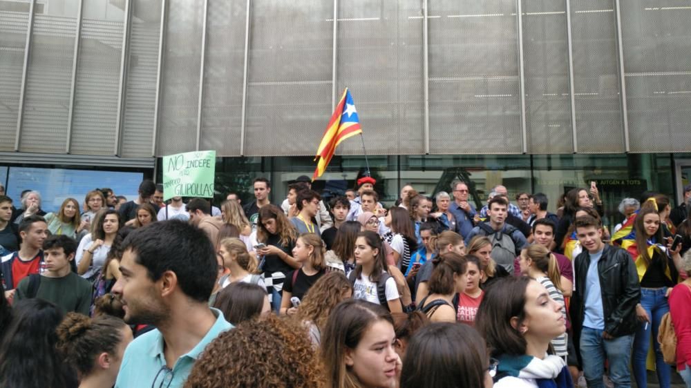 Concentracions a Girona en protesta per la sentència del procés