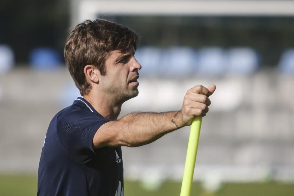 Entrenamiento del Real Oviedo.