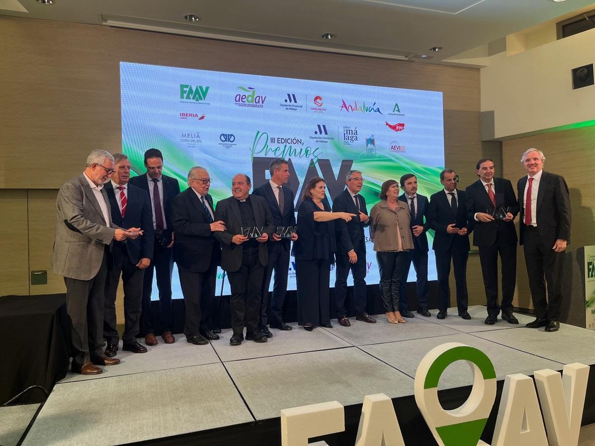 Todos los premiados por la Federación Andaluza de Agencias de Viajes.