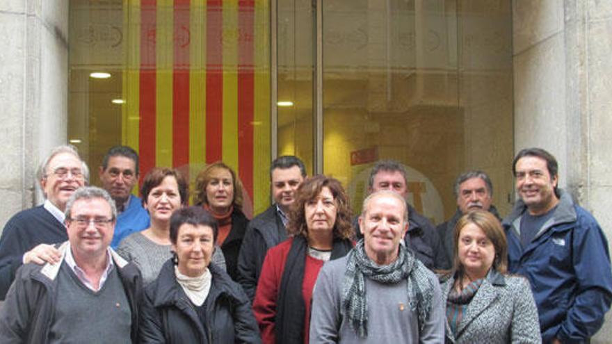 UGT Baleares escenifica su rechazo a la Ley de Símbolos