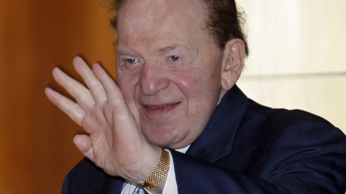 El magnate de los casinos Sheldon Adelson.