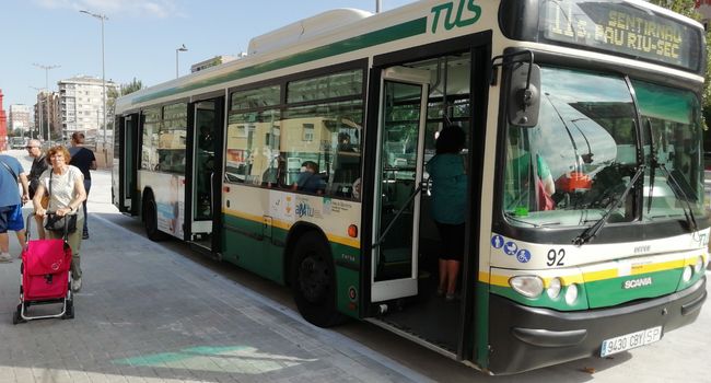 Un autobús urbano de Sabadell