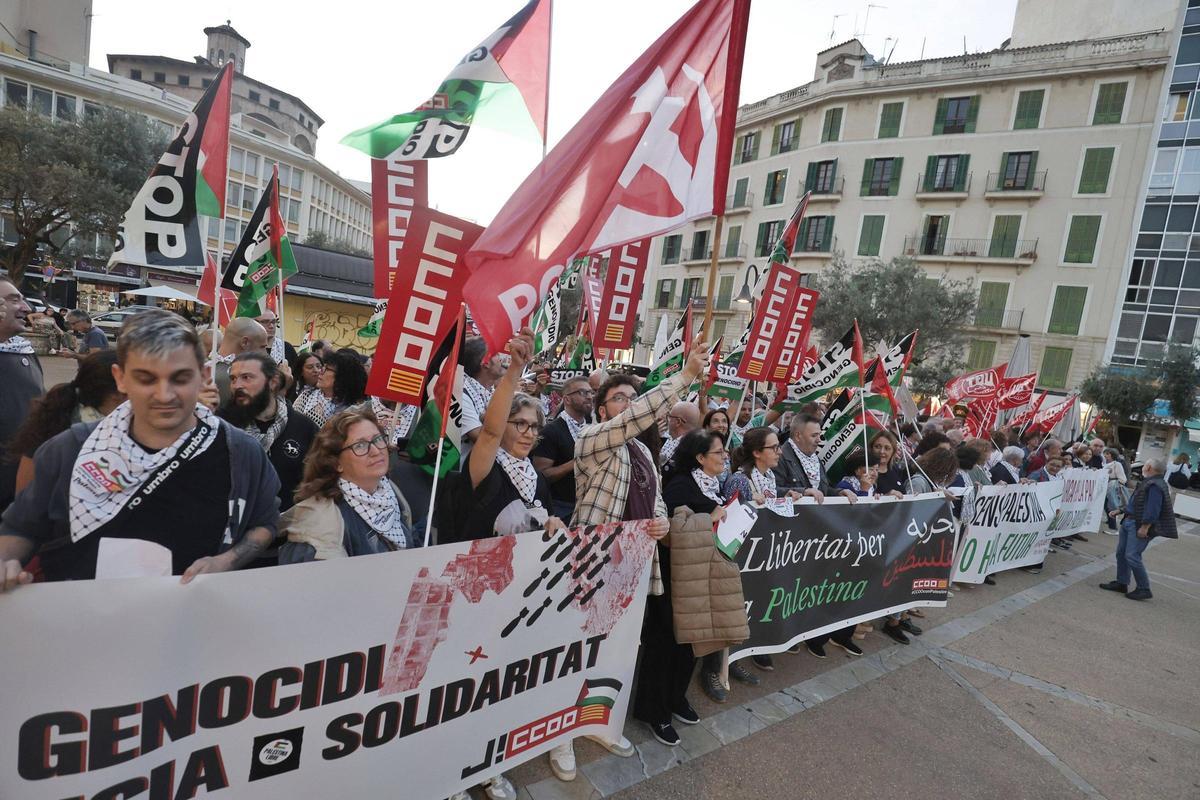 Miles de personas se manifiestan en Palma en apoyo al pueblo palestino: "El alto al fuego no es paz"