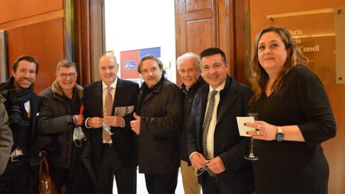 Un momento de la presentación en la sede del distrito de Les Corts