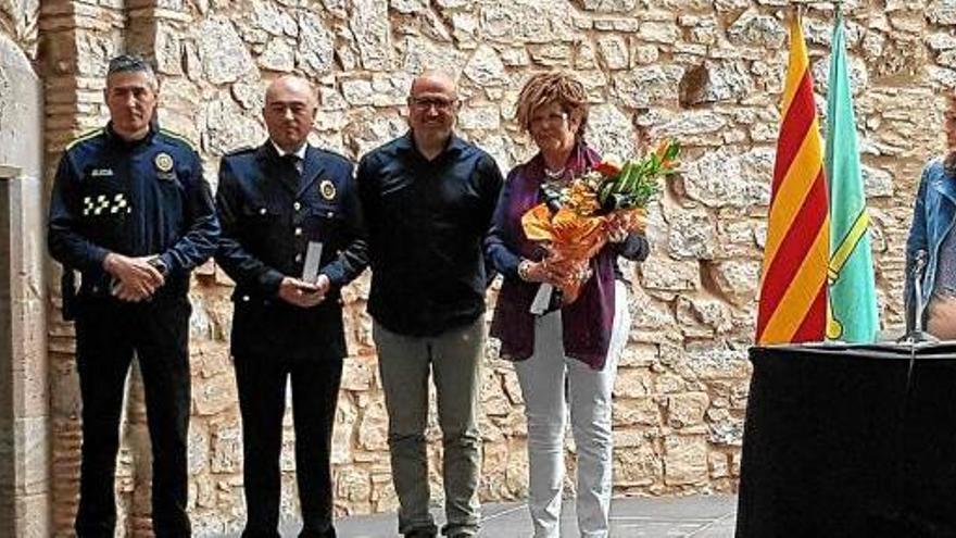 Guardonats en la presentació dels resultats de la Policia Local de Santpedor