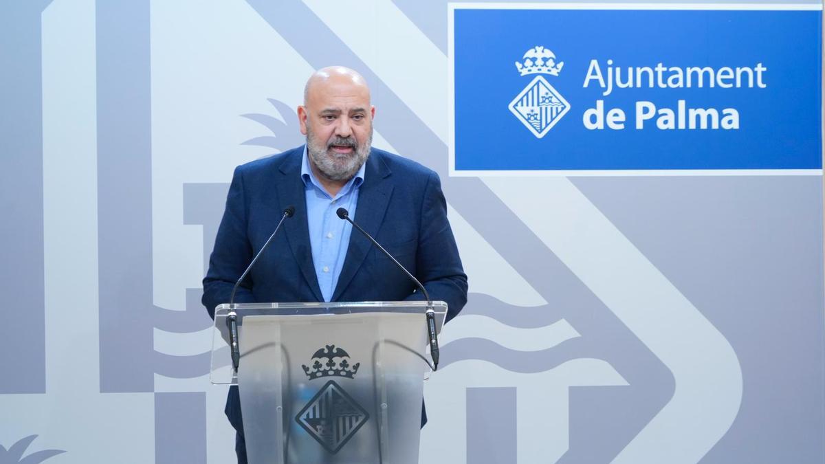 Jaime Martínez en el Ayuntamiento de Palma.