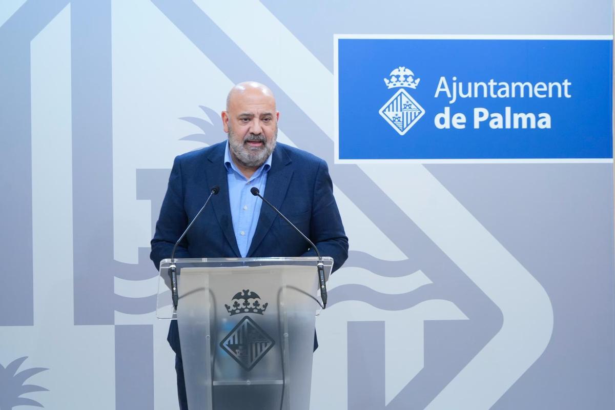 Jaime Martínez, en el Ayuntamiento de Palma.