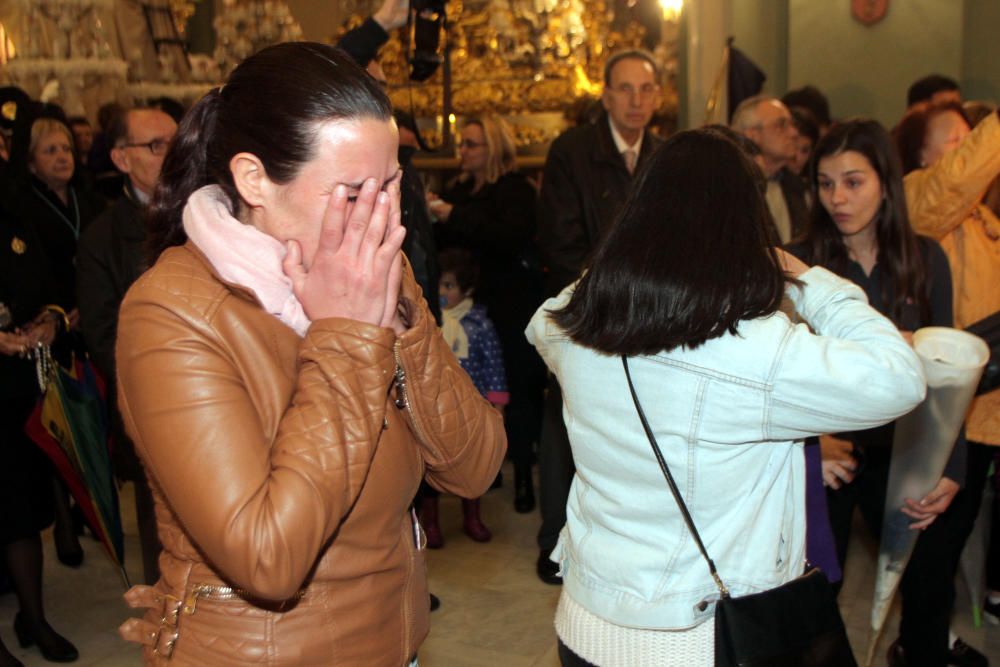 La lluvia obliga a suspender la procesión de la Piedad