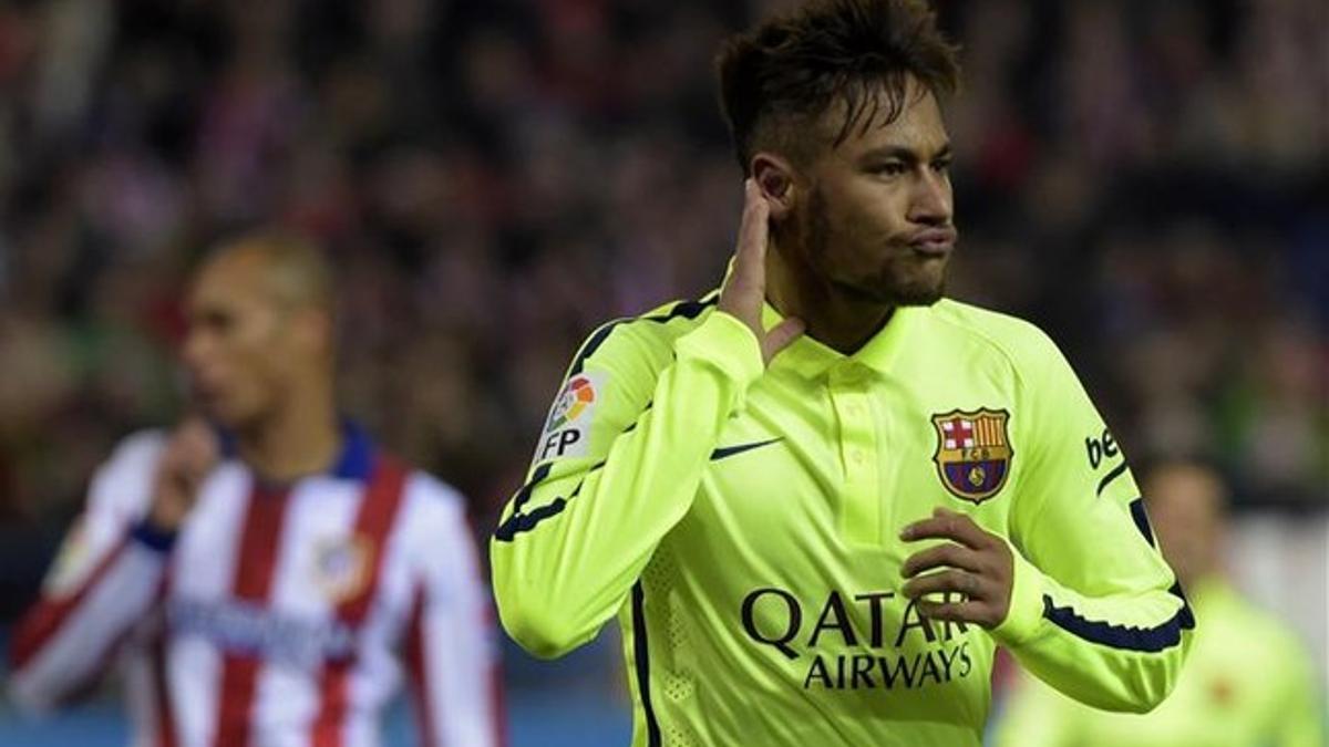 Neymar le ha marcado dos goles al Atlético