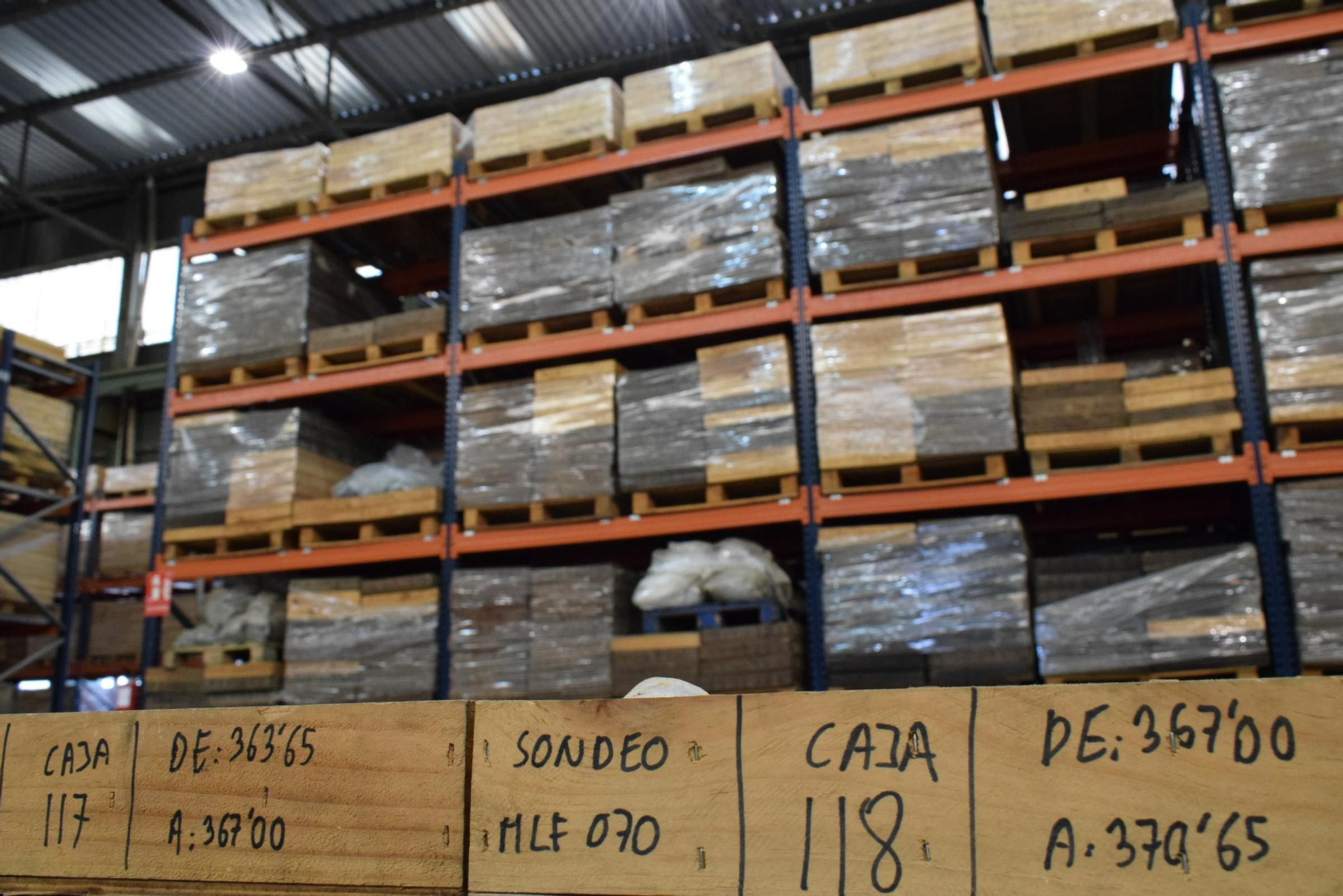Almacén de las muestra de testigos de continuo