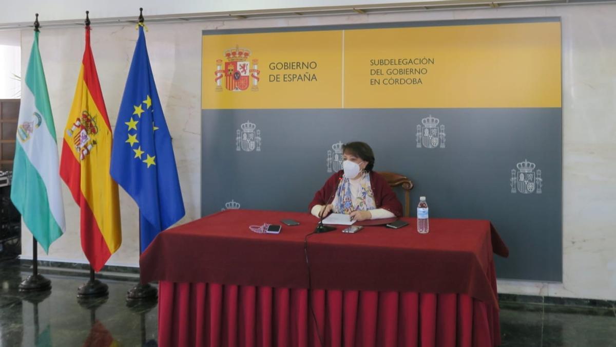 La subdelegada del Gobierno en Córdoba, Rafaela Valenzuela, realiza un balance de las actuaciones del Gobierno en Córdoba en 2021