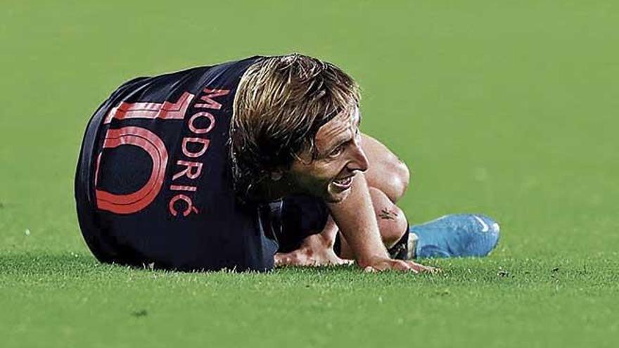 Modric causa baja ante el Mallorca por una contusión en el cuádriceps