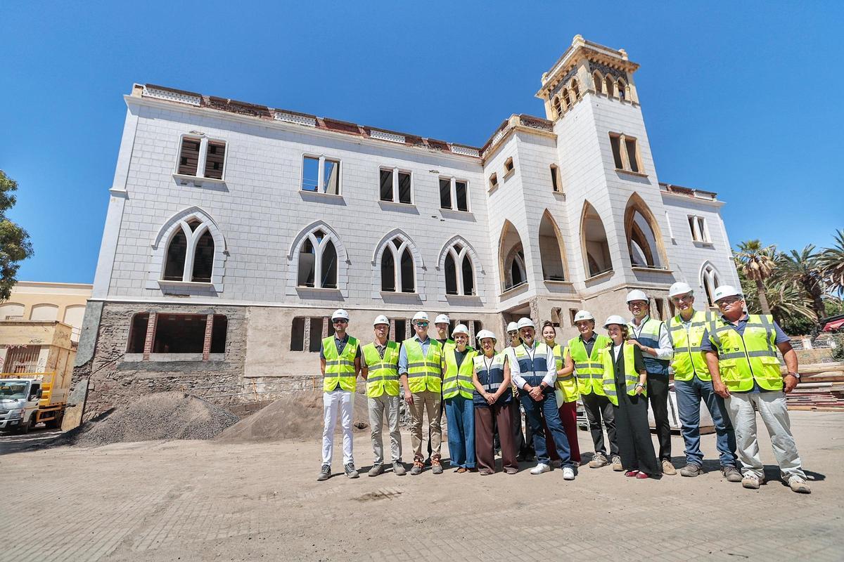 Visita a las obras del Viera y Clavijo Visita a las obras del Viera y Clavijo