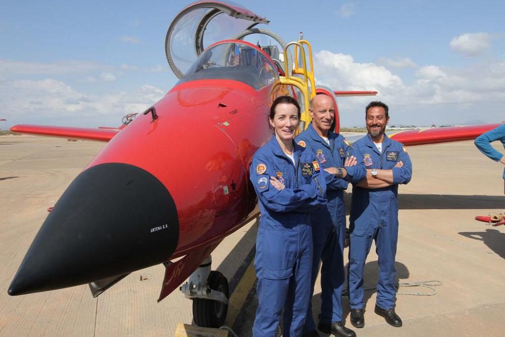 Presentación de la nueva temporada de las patrullas acrobáticas del Ejército del Aire en San Javier