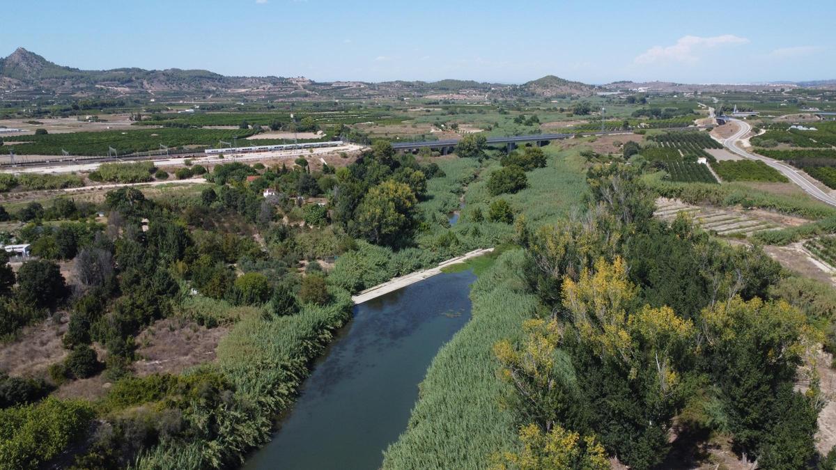Azud de la Acequia Torre en Lloris. Río Albaida.