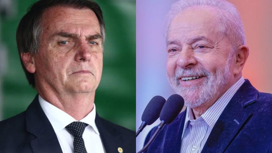 Jair Bolsonaro e Inazio Lula da Silva