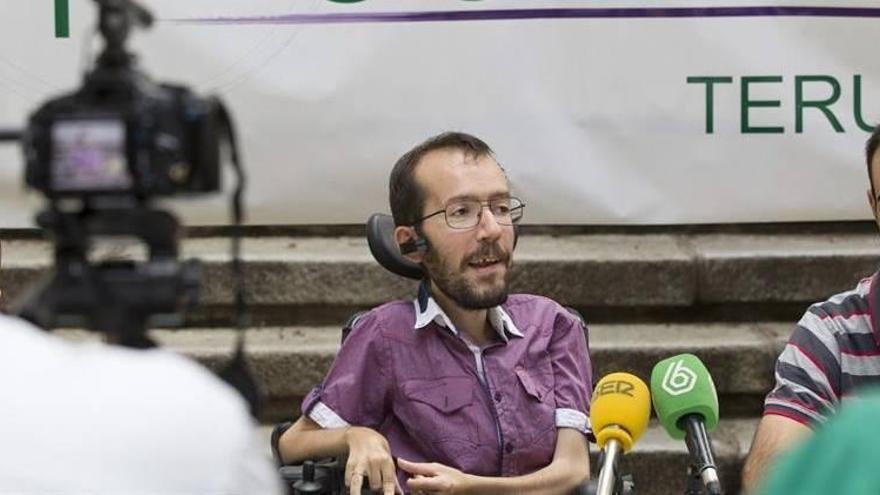 Echenique reconoce problemas organizativos pero no discrepancias políticas en Podemos