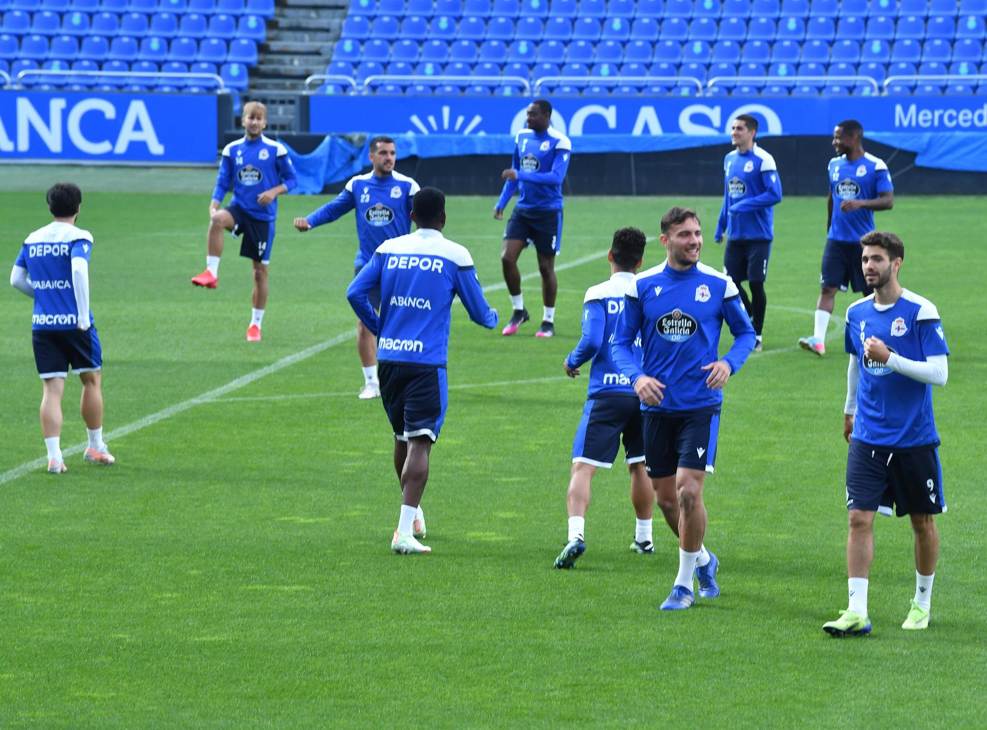 El Dépor prepara en Riazor el choque ante el Marino de Luanco