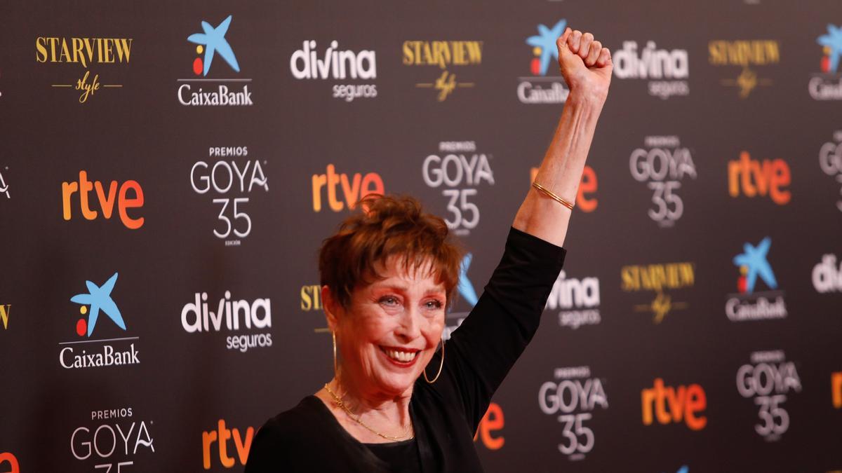 Verónica Forqué, en los últimos Premios Goya.