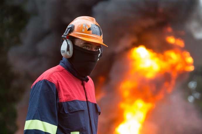 Protestas contra los despidos en Alcoa San Cibrao