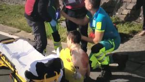 Duele solo verlo: Así quedó Van Aert tras la dura caída en la que se ha roto la clavícula