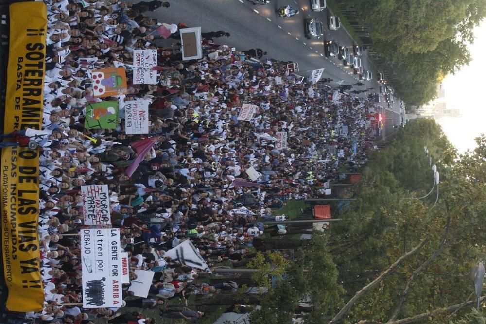 Manifestación contra el muro de Murcia en Madrid