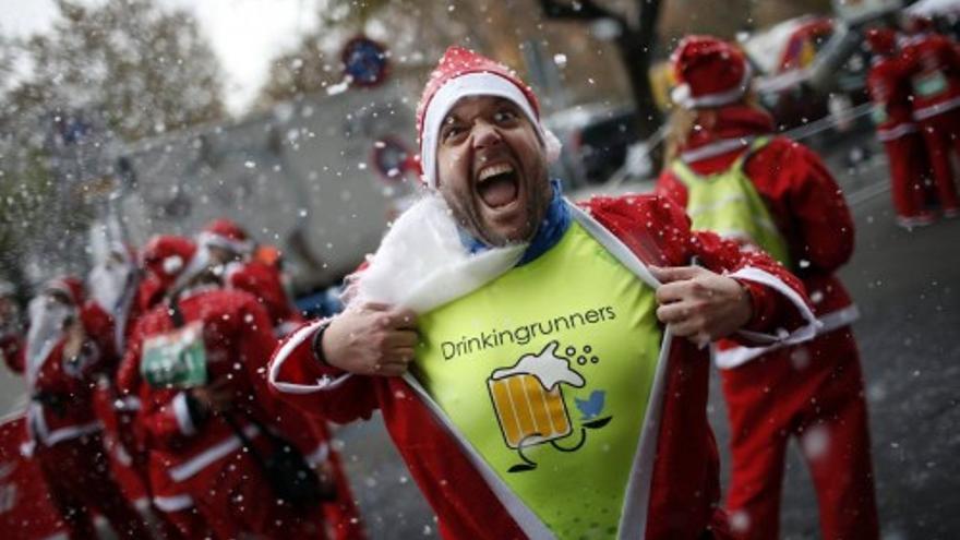 Madrid entra en el Guinness con 5.173 corredores vestidos de Papá Noel