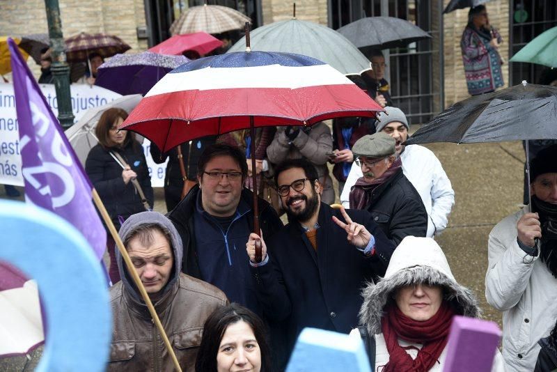 Manifestación contra el ICA en Zaragoza