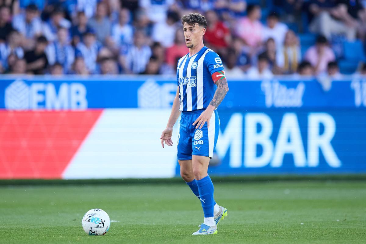 Antonio Blanco, en el Deportivo Alavés-Rayo Vallecano de Liga en Mendizorroza