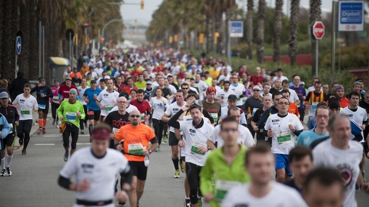 El medio maratón de Barcelona del 2017.