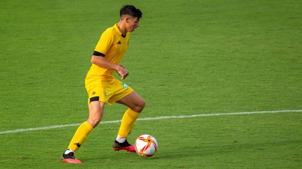 Nico Espinosa, antes de lesionarse en el Pinatar Arena