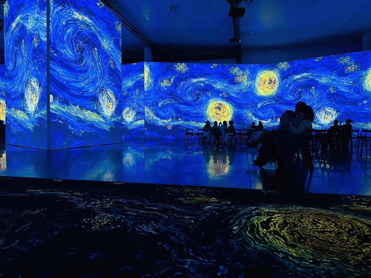 Una imagen de la exposición inmersiva de Van Gogh